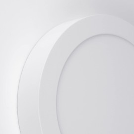 G.W.S® 6W Dimmable Round Circle LED Surface Mounted Panel Downlight Ceiling Light Day White, LED Driver Included