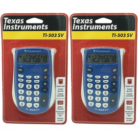 Texas Instruments : TI-503SV Handheld Calculator, Eight-Digit LCD -:- Sold as 2 Packs of - 1 - / - Total of 2 Each by Texas Instruments