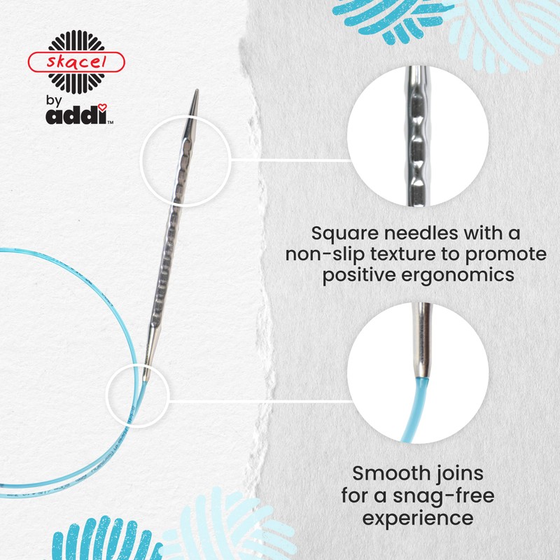 addi Rocket2 [Squared] Circular Knitting Needles - 40 Inch, US