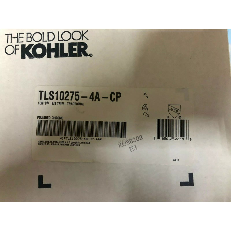 KOHLER Forte TLS10275-4A-CP shower set bathroom fixture NO HEAD Polished
