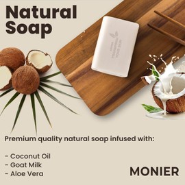 Goat Milk Soap Bar For Dry & Sensitive Skin - 100% Natural & Organic Skin Care - Enriched with Shea Butter - Use on Face, Body & Hands - For Men, Women, Kids & Baby (Lavender, 3 Pack)