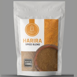 Harira Soup Spice Blend - XL Family Size 7oz (200g) - Perfect for Soups, Lentil Soup, Stews - Non-GMO - Reseable Bag - Product of Algeria