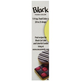 McCormick Food Color, Black, 1 oz (Pack of 6)
