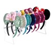 Pangkeep Acrylic Headband Organiser, Transparent Hairband Ear Stand for Girls,