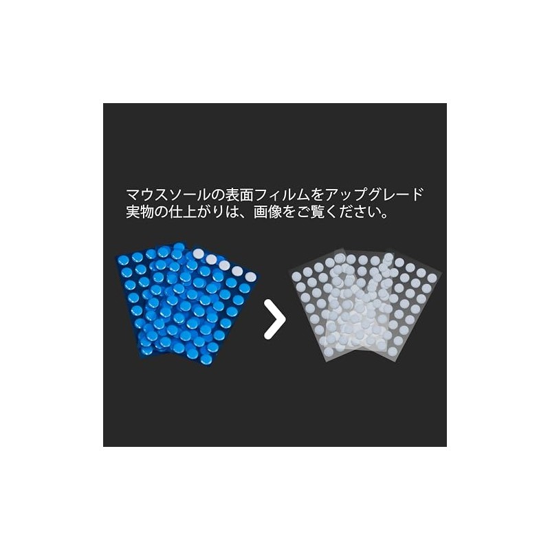 KIBU Gear Replacement Mouse Feet, High-Capacity, High-Purity PTFE, Round Edge