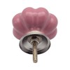 Nicola Spring 6 Pack Pink Ceramic Round Drawer Knobs with