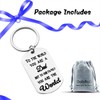 Father's Gift Keyring Keychain To the World You Are a