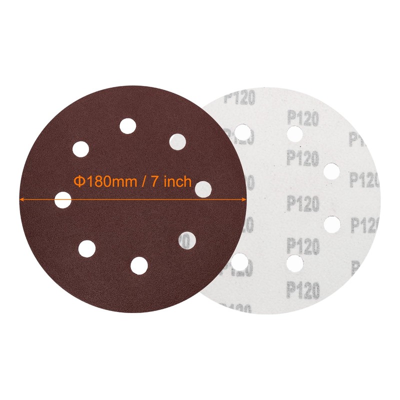 sourcing map 20pcs 7 Inch 8 Hole Hook and Loop
