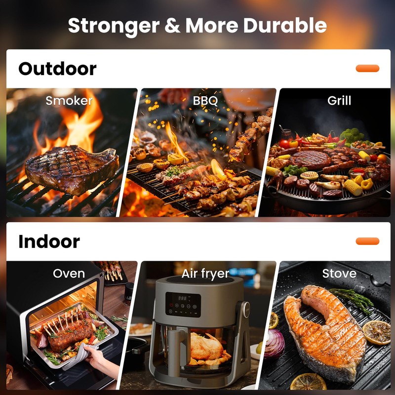 Wireless Meat Thermometer Digital-5.3 Bluetooth for Stable 800ft APP Control