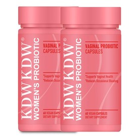 KDWKDW Women’s Probiotic  – Feminine Probiotics for pH Balance & Intimate Moisture Support with Prebiotics + Lactobacillus Blend – 60 Capsules for Freshness & Feminine Health, Edible Dietary:_Pack of 2(Best Choice)