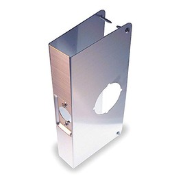 Door Reinforcer, SS, Backset 2 3/4 in