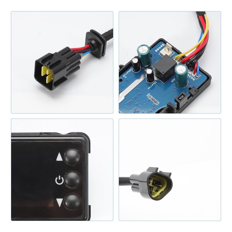 Konuooer Car Heater LCD Switch Controller with Remote Control 12V/24V