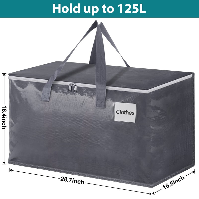 Fabspace Moving Bags Heavy Duty with Strong Zippers and Handles