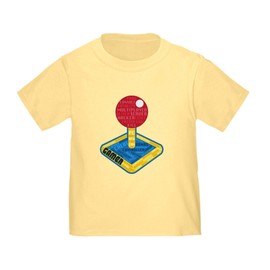 CafePress Gamer Joystick Toddler T Shirt Toddler Graphic Tee, 100% Cotton Daffodil Yellow
