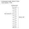 TA-VIGOR 10Pcs Extended Compressed Spring, 10mm OD,0.7mm Wire Size,50mm Length