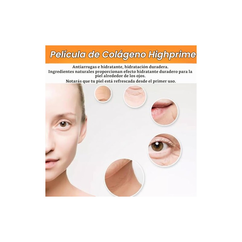 Bluemega Película Soluble de Colágeno Mascarilla para Ojos