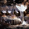 Wedding Butterfly Floor Lamp-Creative Butterfly Ceiling Lights Decoration, 23.6Inch Adjustable