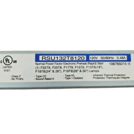 Robertson Lighting Solutions 120V Rapid Start Ballast RSU132T8120 NOS