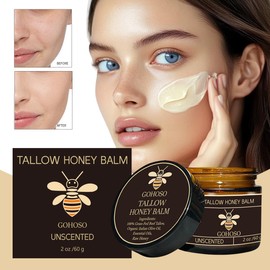 abablata Organic Grass-Fed Whipped Tallow Balm for Face & Body – Handmade Moisturizer with Honey, Deeply Hydrating for Dry, Sensitive Skin- Silky Smooth Skin Care, 2 oz