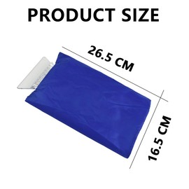 JNNJ Car Ice Scraper Glove, Ice Scraper Car with Glove, Ice Scraper Lined with Glove, Snow Ice Scraper Glove, Windscreen Scraper Winter Ice Scraper, Car Gloves (Blue)