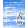 MAMDAFAON 1/2 Inch Safety Chain Hook with Latch,Heavy Duty Clevis