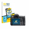 2x BROTECT HD-Clear Screen Protector Nikon D7200 Protector - Crystal-Clear,