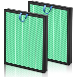 PETOX Vital 200S Toxin Absorber Replacement Filter for LEVOIT Vital 200S and Vital 200S-P Air Purifier, High-Efficiency Activated Carbon Filter, Vital 200S-RF-TX, 2 Pack, Green
