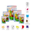 RIGHTPAK One Side Clear Holographic Stand Up Pouches with Resealable
