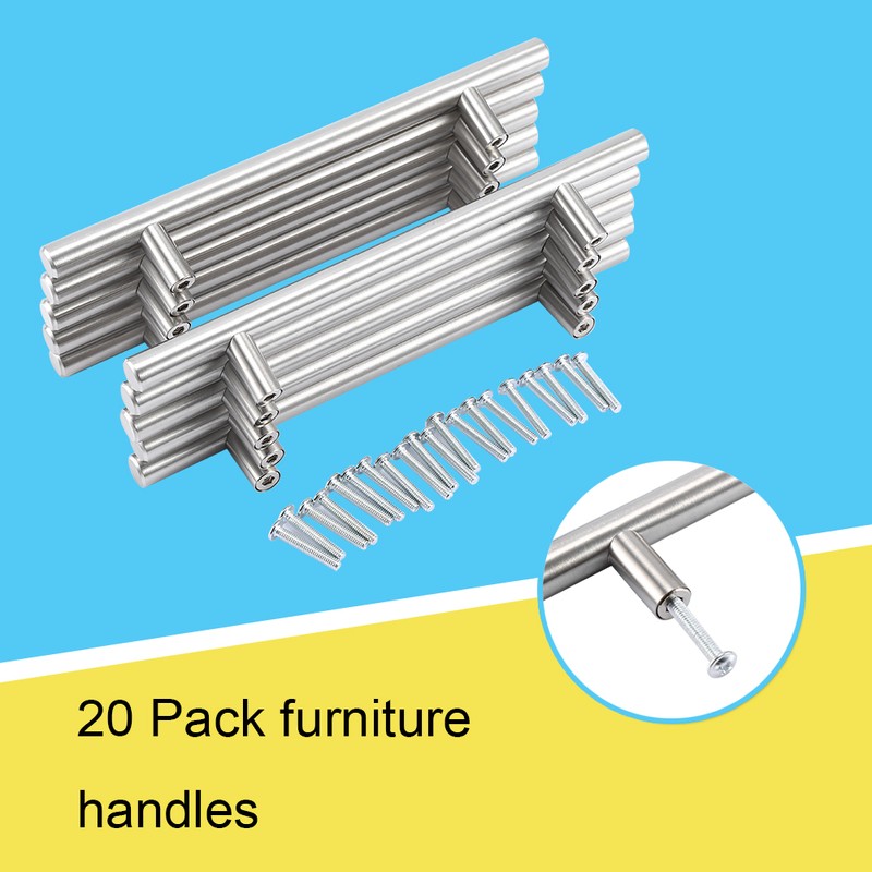 20Pcs/Pack 200mm Furniture T Bar Handle Pull Knob Kitchen Door