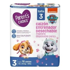 Calzones Entrenadores Desechables Talla 3 Parents Choice 2 Piezas                                                                                     