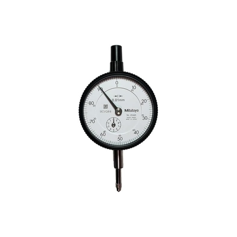 Mitutoyo Dial Indicator, Flat End Cover, ISO Design, Shockproof, 10