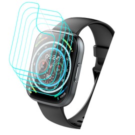 Futanwei [5 Pack] for Puqo Smart Watch T80 Screen Protector Puqo T80 Screen Protector 1.95" Soft PET Film [Case Friendly][Anti-Scratch][Bubble Free] Screen Protector for Puqo T80 Smartwatch