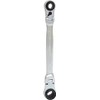 4 in 1 GEARplus flexible reversing double ratchet ring spanner,