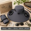 Solar Fan Wide Brim Hat for Outdoor Cooling – USB