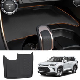 Wireless Charging Anti-Slip Mat for Grand Highlander, Black Silicone Protective Pad Phone Charger Pad for 2024 2025 Grand Highlander Center Console Interior Accessories