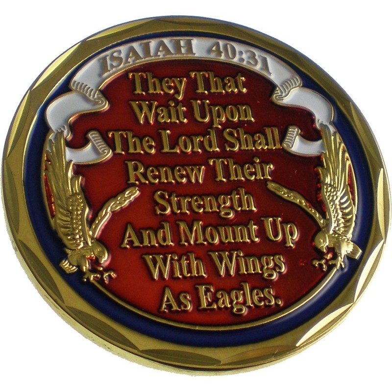 NEW "Mount Up With Wings As Eagles" Challenge Coin