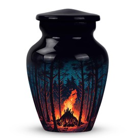 Night Forest Urns for Human Ashes Adult Male & Female - Small Cremation Urn for Human Ashes Woman & Man - Decorative Keepsake Ashes Mom 3 Inch 1 Pcs