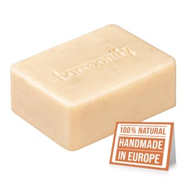 HARMONIFY Goat's Milk Soap Bar, Pure Castor Oil, Shea Butter Olive Oil, Coconut Oil, Cocoa Butter, Plant Oil Soap, Made in Europe, 4 oz
