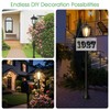 Eyrosa 66" Metal Solar Lamp Post Light 50 Lumens, 2
