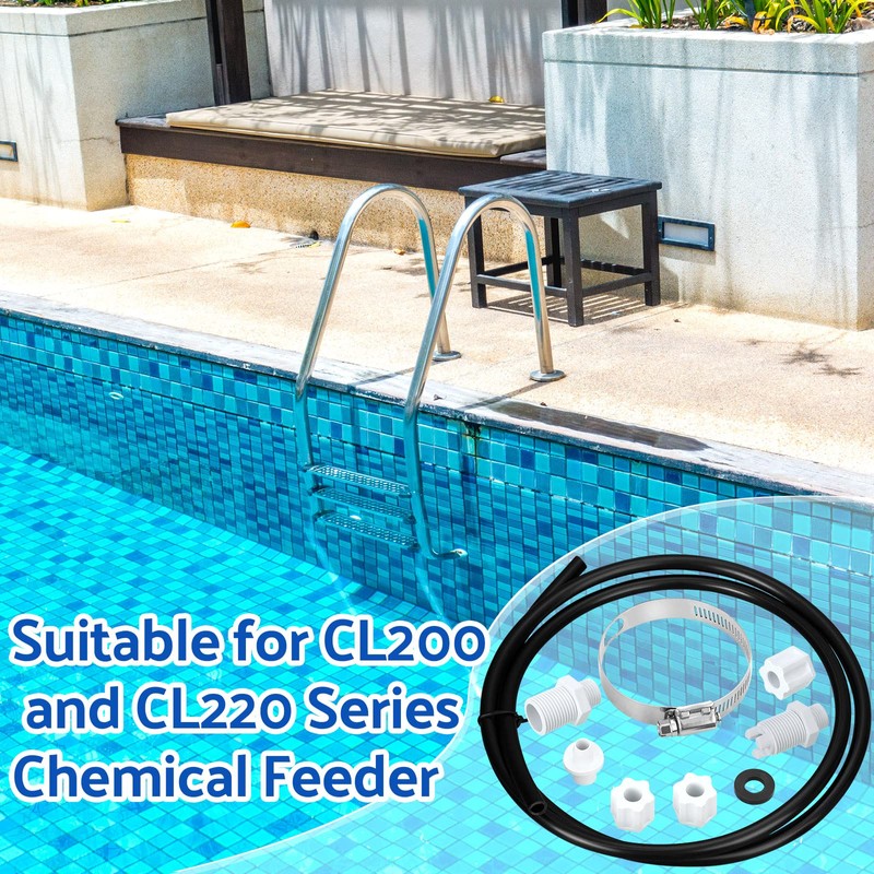 Tondiamo 2 Sets Offline Chlorinator Feeder Replacement Parts Kit Compatible