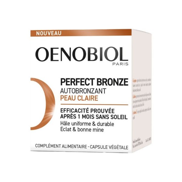 Oenobiol Perfect Bronz Autobronzant Peau Claire Capsules , box of 30