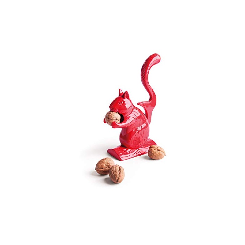 Excèlsa Aluminium Squirrel-Shaped Red Nut Cracker 22.5X15