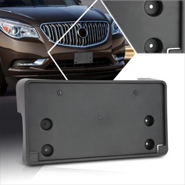 [1 Pack] Car Front License Plate Frames Mounting Bracket Tag Holder Compatible with 13-17 Buick Enclave,Matte Black