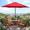 Blissun 7.5 ft Patio Umbrella, Yard Umbrella Push Button Tilt