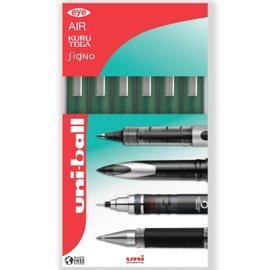 uni-ball Eye Micro UB-150 0.5mm Gel Ink Pen in Gift Box (Pack of 6) - Green