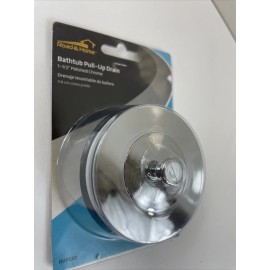 Road & Home RV, Mobile Home, Camper Bathtub Pull Up Drain Polished Chrome 1-1/2"