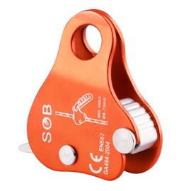 TRIWONDER Climbing Pulley Pulley Micro Pulley Climbing Transport Tree Climbing Pulley (Single Pulley - Orange)