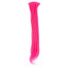DreadLab - Synthetic Dreadlocks Crochet Extensions 10 Pack Single Ended (Pink)