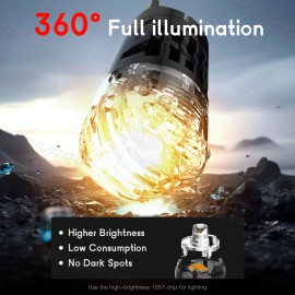 CHUSYYRAY 2x LED Front Turn Signal Light 3000K Amber 7443 7440 for Toyota RAV4 2001-2023