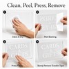 Wedding Card Box Vinyl Decal: White 6 Inch Cards &